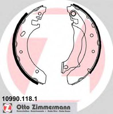 ZIMMERMANN 109901181 Комплект гальмівних колодок
