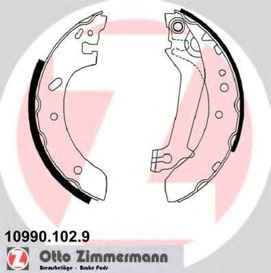 ZIMMERMANN 109901029 Комплект гальмівних колодок