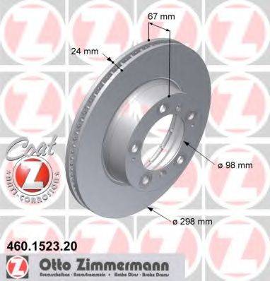 ZIMMERMANN 460152320 гальмівний диск