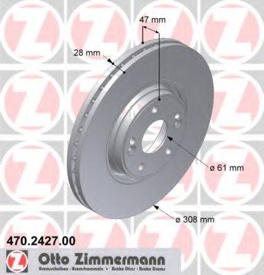 ZIMMERMANN 470242700 гальмівний диск