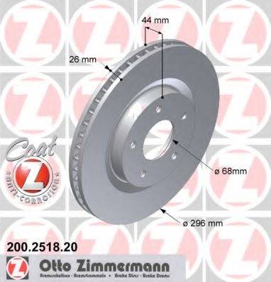 ZIMMERMANN 200251820 гальмівний диск