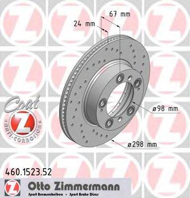 ZIMMERMANN 460152352 гальмівний диск