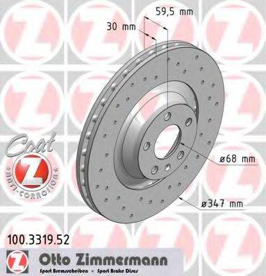 ZIMMERMANN 100331952 гальмівний диск
