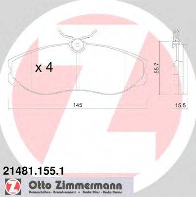 REMSA 462.20 Комплект гальмівних колодок, дискове гальмо