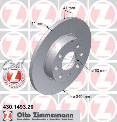ZIMMERMANN 430149320 гальмівний диск