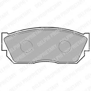 LEYLAND-DAF GBP90289 Комплект гальмівних колодок, дискове гальмо
