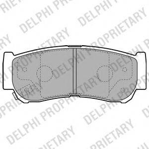 DELPHI LP2049 Комплект гальмівних колодок, дискове гальмо