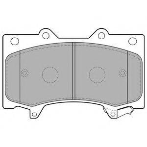 DELPHI LP2712 Комплект гальмівних колодок, дискове гальмо