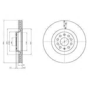 DELPHI BG9109C гальмівний диск