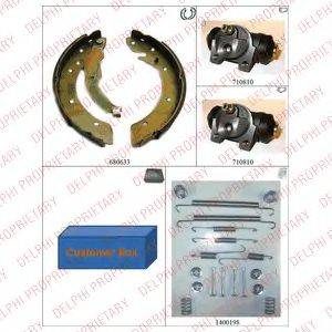 DELPHI 903 Комплект тормозных колодок