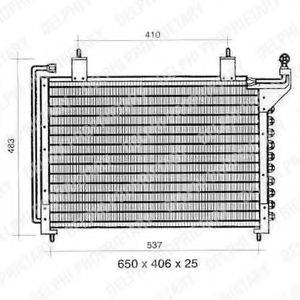 DELPHI TSP0225295 Конденсатор, кондиціонер