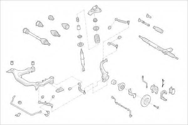 DELPHI VW07934F Підвіска колеса