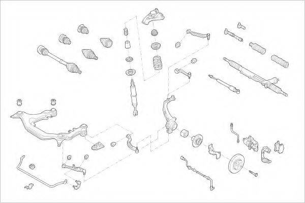 DELPHI VW08440F Підвіска колеса