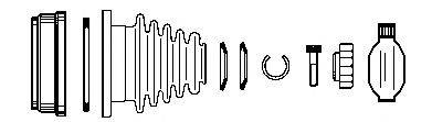 FARCOM 134349 Шарнірний комплект, приводний вал