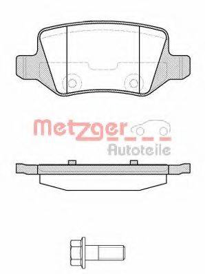 METZGER 23138 Комплект гальмівних колодок, дискове гальмо
