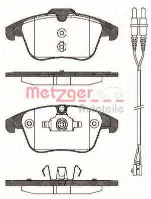 METZGER 1170773 Комплект гальмівних колодок, дискове гальмо