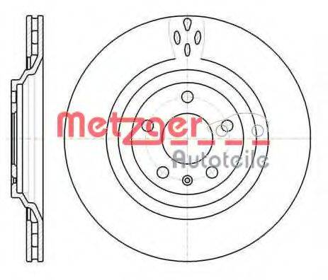 METZGER 6130910 гальмівний диск