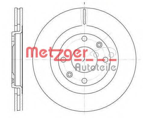 METZGER 624010 Тормозной диск