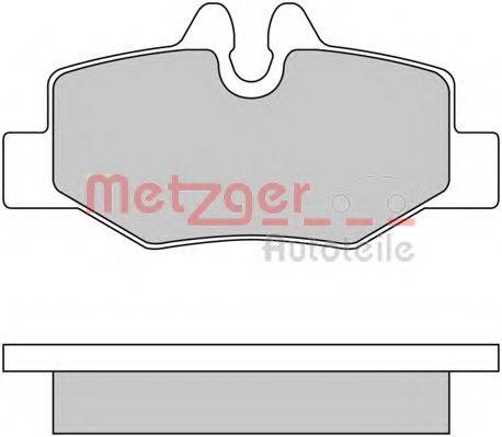 METZGER 1170081 Комплект гальмівних колодок, дискове гальмо