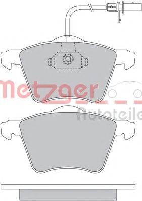 METZGER 1170104 Комплект гальмівних колодок, дискове гальмо
