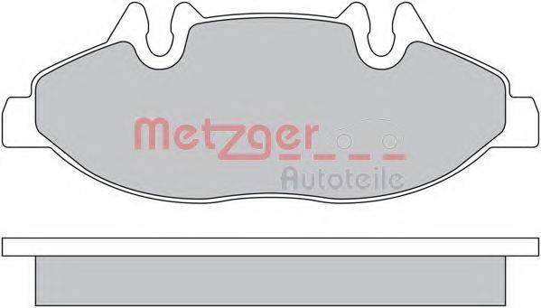 METZGER 1170145 Комплект гальмівних колодок, дискове гальмо