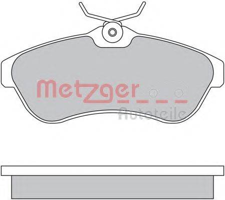 METZGER 1170438 Комплект гальмівних колодок, дискове гальмо