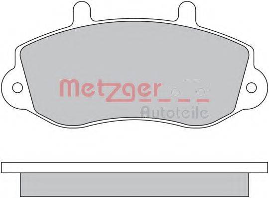 METZGER 1170553 Комплект гальмівних колодок, дискове гальмо