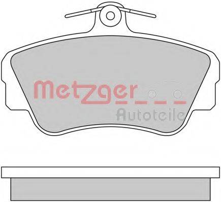 METZGER 1170627 Комплект гальмівних колодок, дискове гальмо