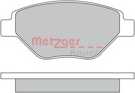METZGER 1170652 Комплект гальмівних колодок, дискове гальмо