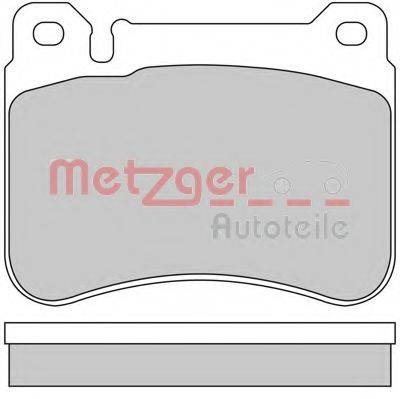 METZGER 1170407 Комплект гальмівних колодок, дискове гальмо