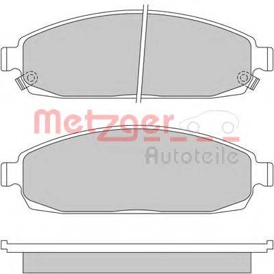 METZGER 24250 Комплект гальмівних колодок, дискове гальмо
