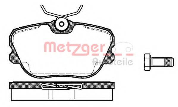 METZGER 21010 Комплект гальмівних колодок, дискове гальмо