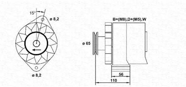 MAGNETI MARELLI 943356257010 Генератор