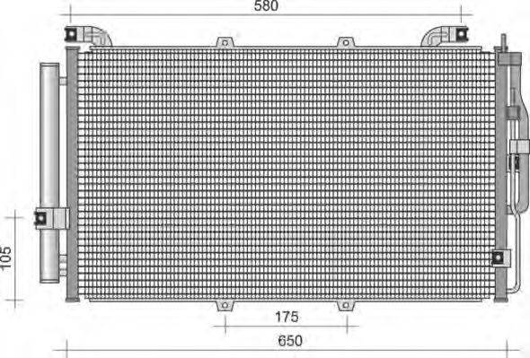 MAGNETI MARELLI 350203428000 Конденсатор, кондиціонер