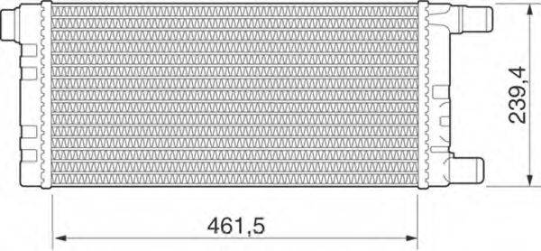 MAGNETI MARELLI 350213273000 Радіатор, охолодження двигуна
